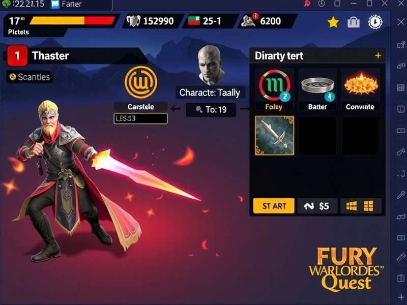 Fury Warlord Quest character customization screen
